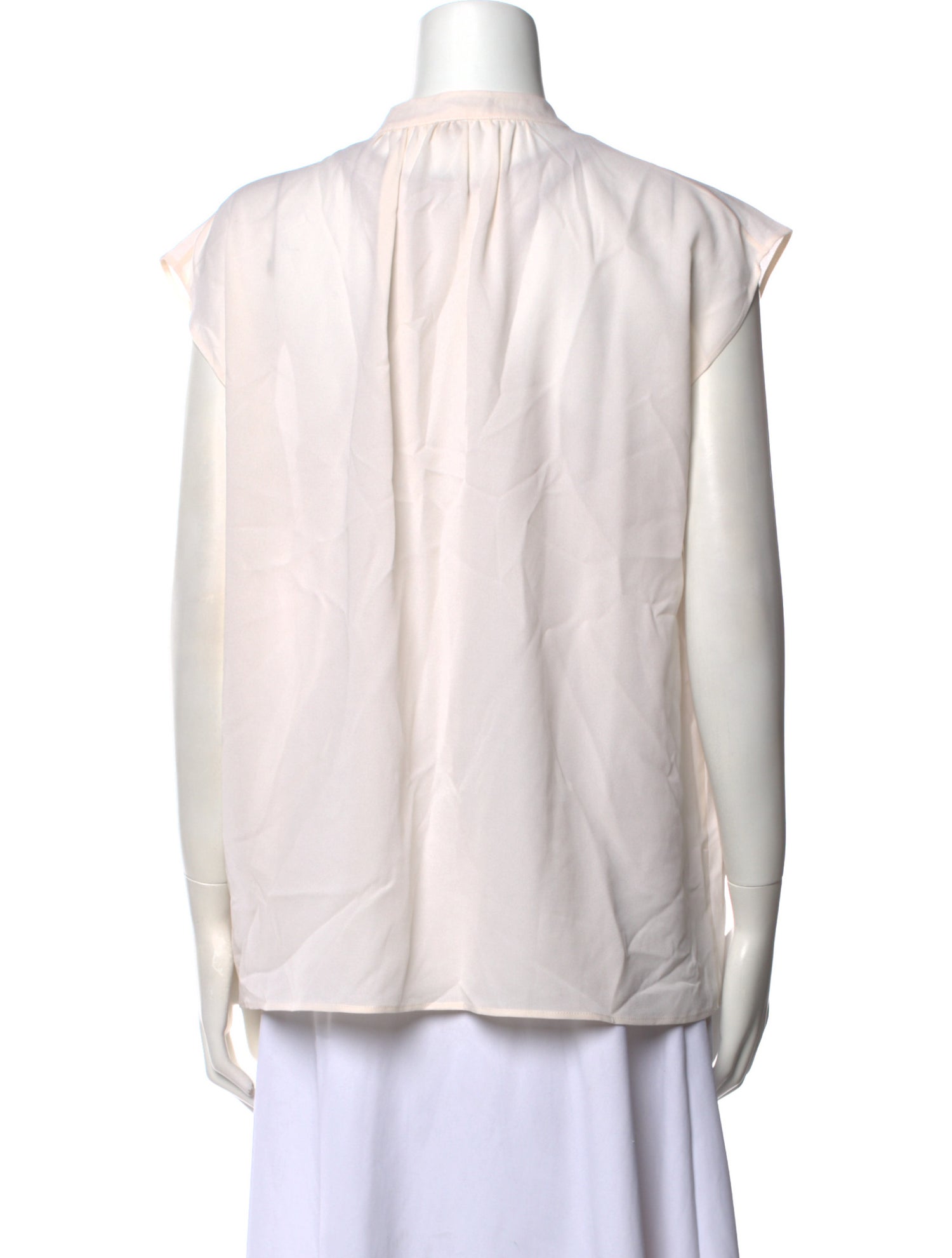 Michael Kors Silk Tie Neck Blouse